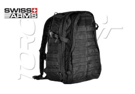 Sac à dos 3 JOURS CORDURA 50X36X13 cm BLACK SWISS ARMS