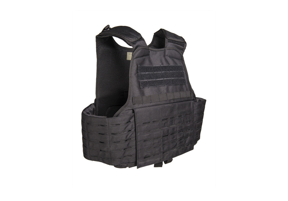 Veste tactique PLATE CARRIER LASER CUT BLACK MILTEC