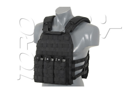 Veste TACTIQUE FIRST DEFENSE PLATE CARRIER 1000 DENIERS BLACK