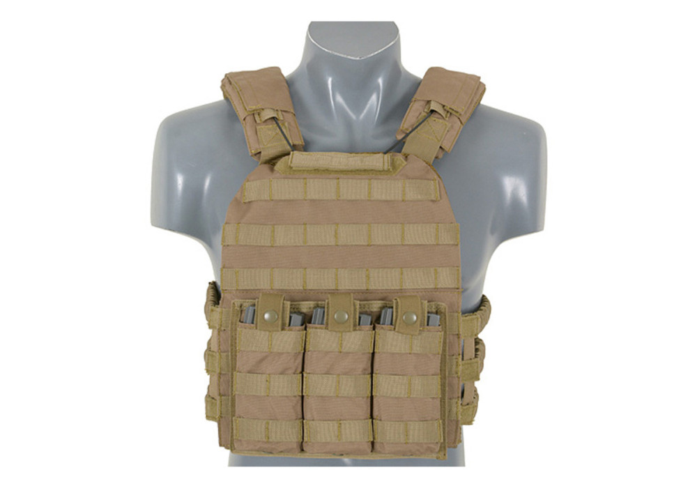 Veste TACTIQUE FIRST DEFENSE PLATE CARRIER 1000 DENIERS TAN