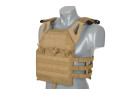 Veste TACTIQUE JUMP PLATE CARRIER V2 1000 DENIERS TAN + PLAQUES SAPI X2