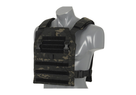 Veste TACTIQUE MULTI MISSION PLATE CARRIER 600 DENIERS SYSTEME BOUCLE ET VELCRO MULTICAM BLACK