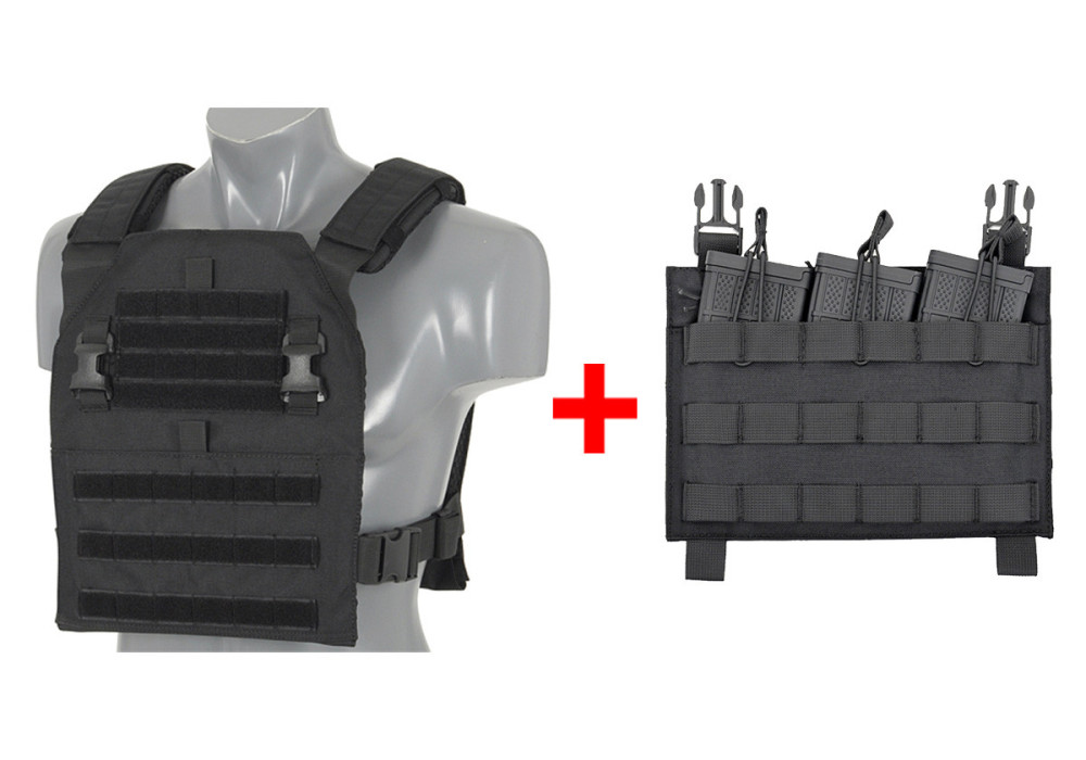 Pack veste TACTIQUE MULTI MISSION PLATE CARRIER + PORTE CHARGEURS