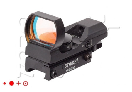 Visée POINT ROUGE STRIKE 7 NIVEAUX BLACK ASG