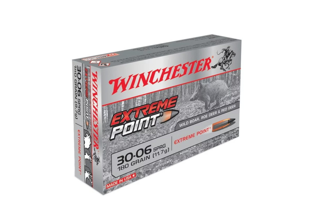 Cartouches EXTREME POINT CALIBRE 30-06 180gr WINCHESTER X20 - Catégorie C