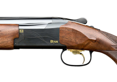 Fusil superposé BROWNING B725 SPORTER BLACK EDITION BOIS 71 cm INV DS CALIBRE 12/76 DROITIER - Catégorie C