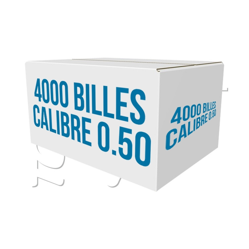 Carton de 4000 BILLES 1er PRIX SANS MARQUE CALIBRE 0.50