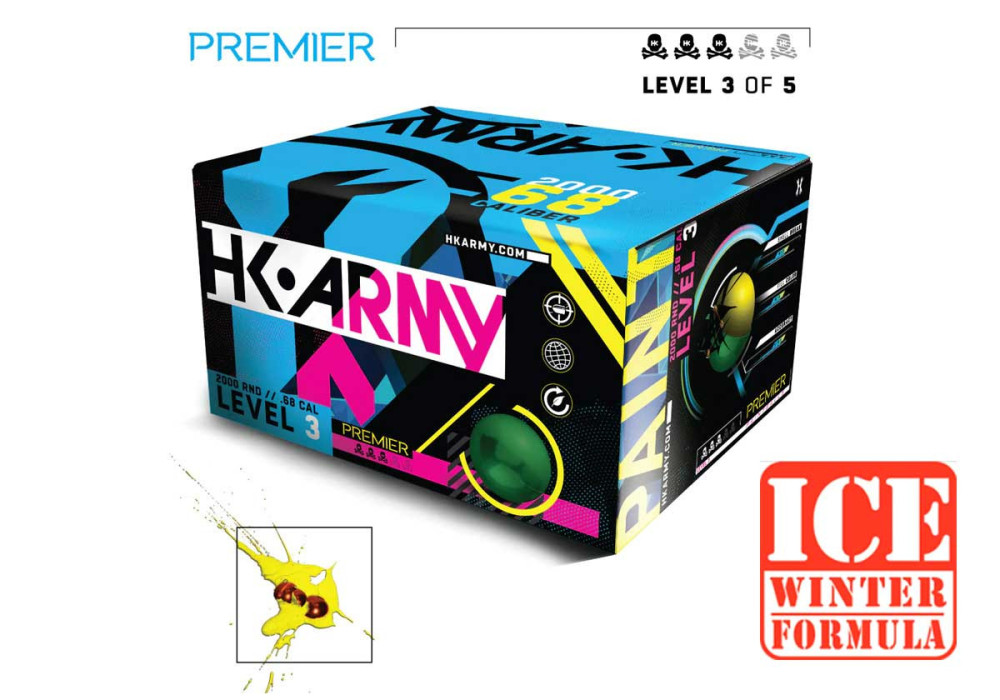 Carton de 2000 HK PREMIER LEVEL 3 WINTER FORMULA CALIBRE 0.68 HK ARMY