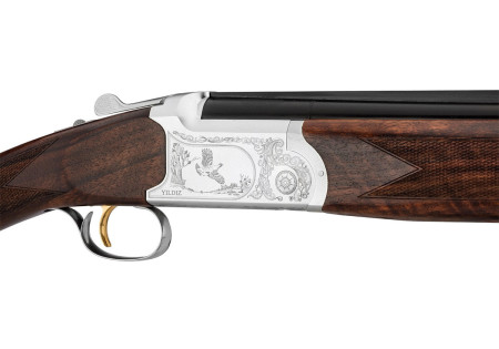 Fusil superposé YILDIZ LUXE A CROSSE ANGLAISE BOIS 71cm MDS CALIBRE 20/76 AMBIDEXTRE - Catégorie C