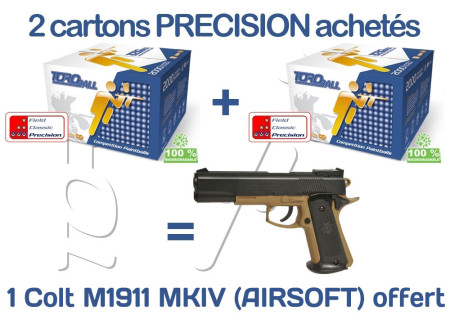 Offre 2 CARTONS TOROBALL PRECISION + COLT MKIV