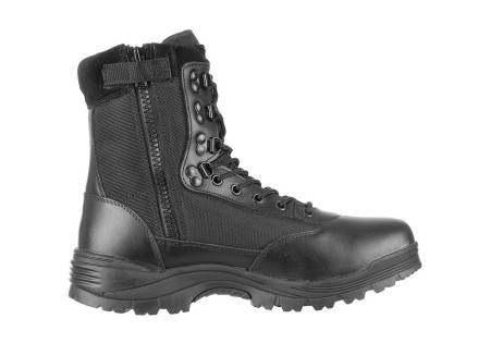 CHAUSSURES TACTICAL BOOTS ZIP COQUEES MILTEC BLACK