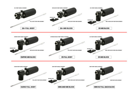 Pack KIT DRIFT PUMP HANDLE + PUMP ARM INCEPTION