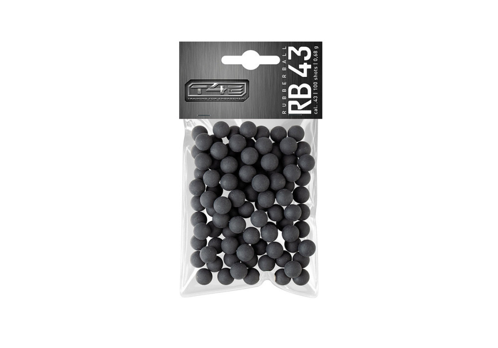 Billes 0.43 CAOUTCHOUC T4E RB43 0.68g UMAREX SACHET X100