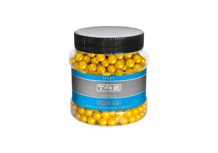 Billes 0.43 PEINTURE MARKINGBALL PAB43 T4E SPORT BIODEGRADABLE UMAREX YELLOW BOITE X500