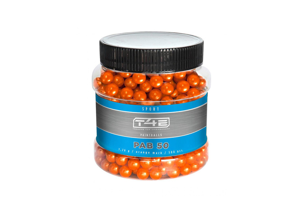 Balles 0.50 BILLES PEINTURE MARKINGBALL PAB50 T4E SPORT UMAREX ORANGE BOITE X500