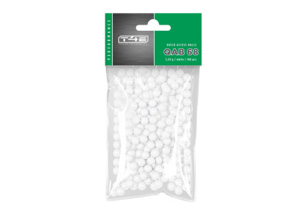 Balles 0.68 PLASTIQUE POLYMERE BLANC T4E QAB68 BRISE VITRE UMAREX SACHET X100