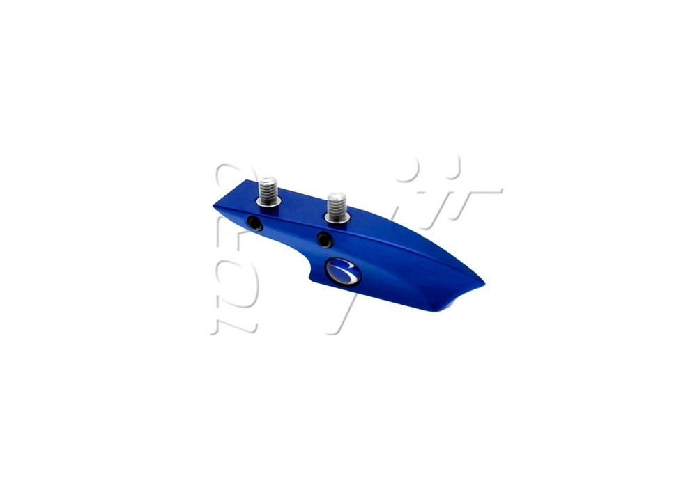 Craddle HORN DROP VIS BOB LONG BLUE POLISHED