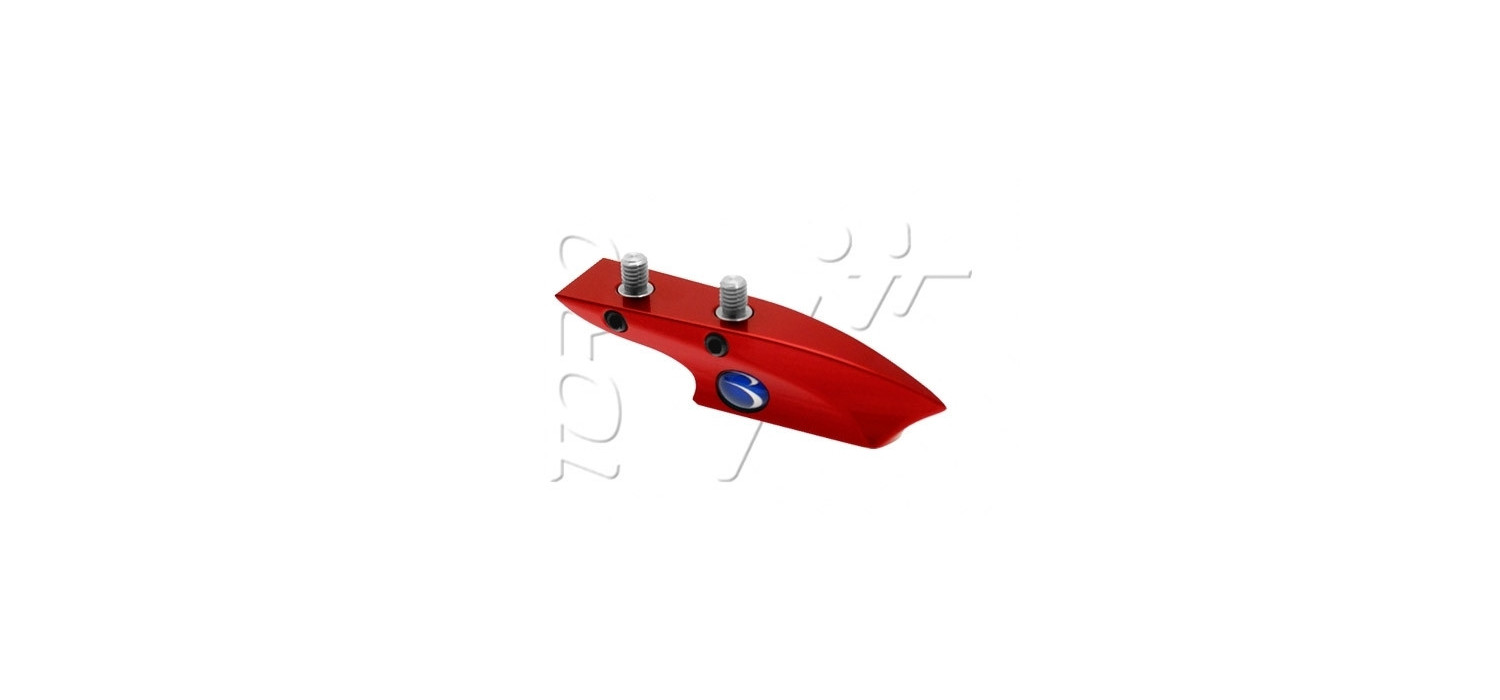 Craddle HORN DROP VIS BOB LONG RED POLISHED