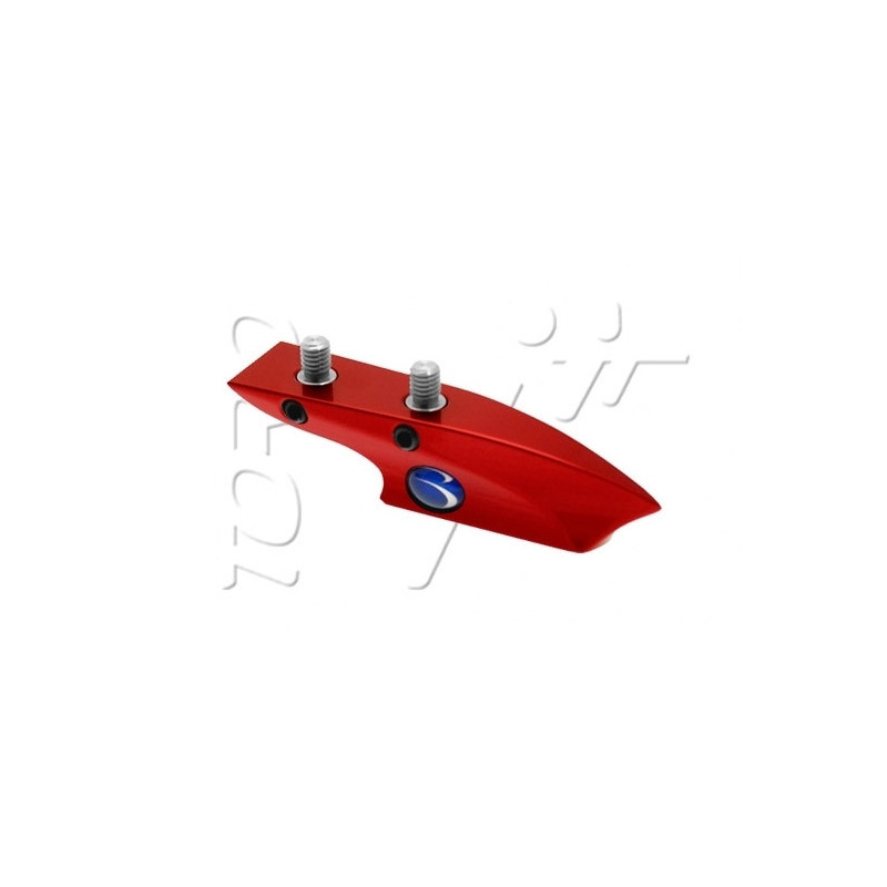 Craddle HORN DROP VIS BOB LONG RED POLISHED