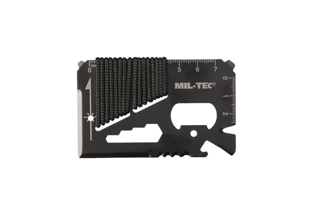 Outils MULTIFONCTION CARD SURVIVAL PARACORD MILTEC