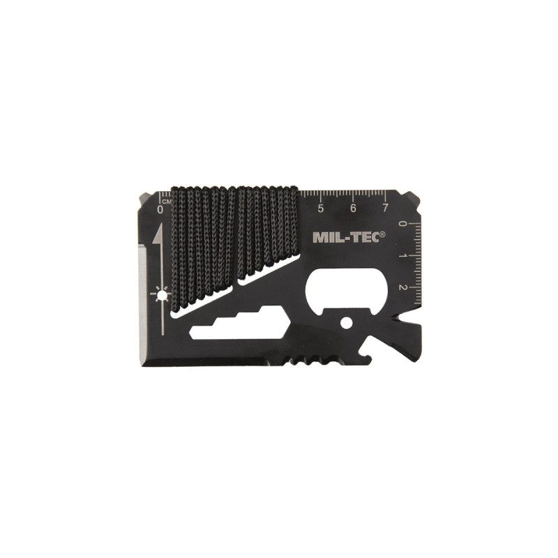 Outils MULTIFONCTION CARD SURVIVAL PARACORD MILTEC