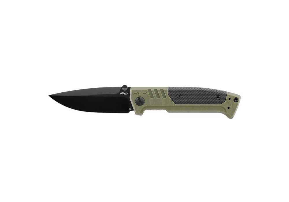 Couteau WALTHER PDP SPEAR POINT FOLDER OLIVE UMAREX