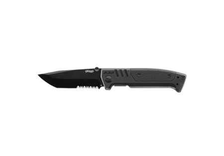 Couteau WALTHER PDP TANTO FOLDER SERRATED DENTELE BLACK UMAREX