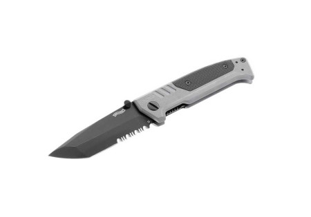 Couteau WALTHER PDP TANTO FOLDER SERRATED DENTELE GREY UMAREX