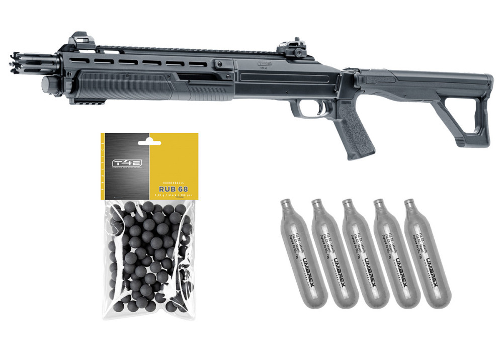 Fusil de DEFENSE HDX T4E CALIBRE 0.68 CO2 BLACK UMAREX 16 JOULES