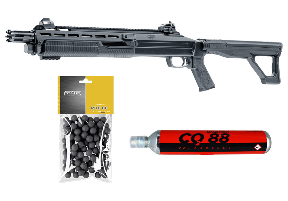 Fusil de DEFENSE HDX T4E CALIBRE 0.68 CO2 BLACK UMAREX 40 JOULES - Catégorie C4