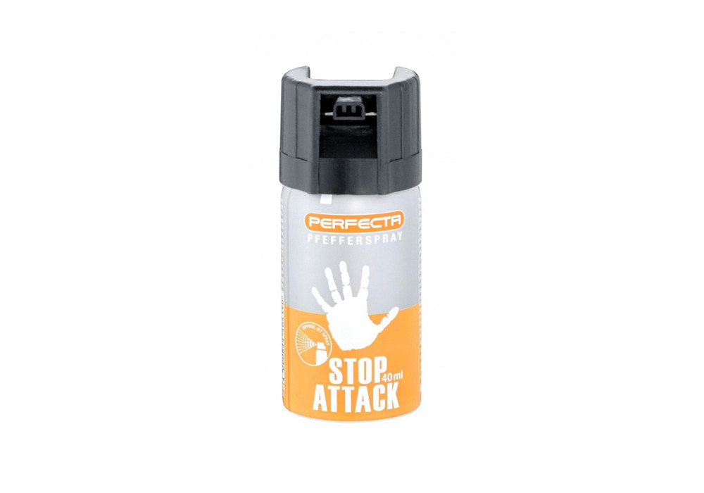 Aérosol lacrymogène GAZ POIVRE STOP ATTACK 40ML PERFECTA UMAREX