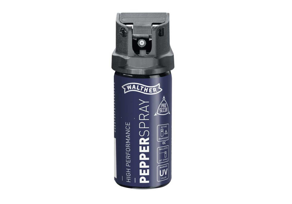 Aérosol lacrymogène GAZ CS + POIVRE 10% PROSECUR PEPPER SPRAY 3 METRES 53 ML WALTHER UMAREX