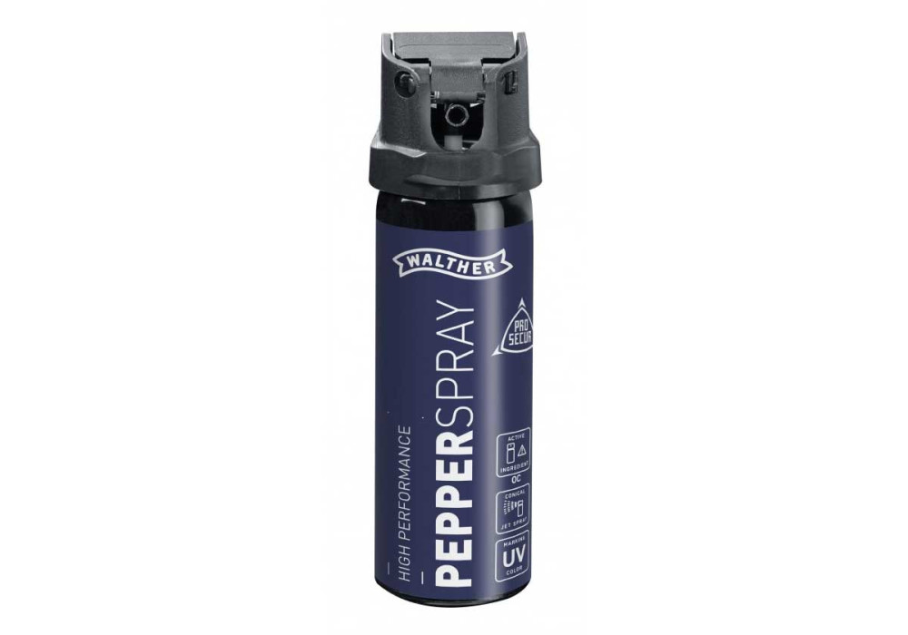 Aérosol lacrymogène GAZ CS + POIVRE 10% PROSECUR PEPPER SPRAY 5 METRES 74 ML WALTHER UMAREX