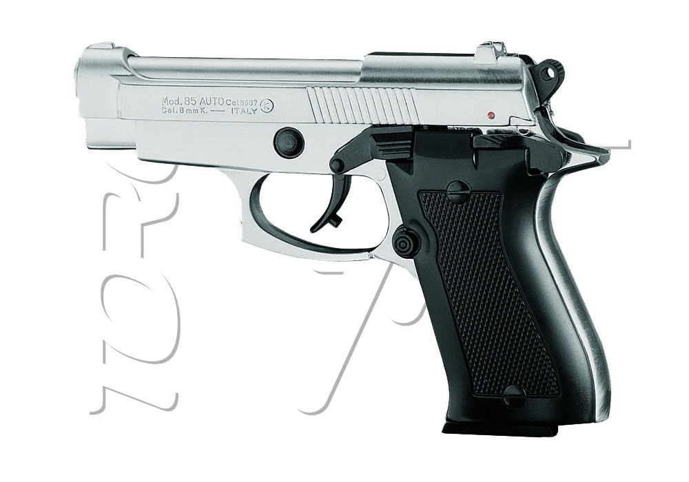 Pistolet Alarme 9mm PAK BERETTA 85 AUTO SILVER NOUVELLE GENERATION 6 COUPS KIMAR