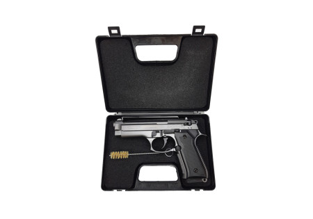 Pistolet Alarme 9mm PAK F92 FULL AUTO SMOKE 18 COUPS BLOW