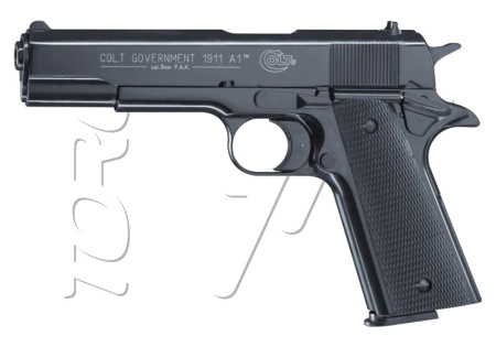 Pistolet Alarme 9mm PAK COLT 1911 A1 GOVERNMENT BLACK 8 COUPS UMAREX