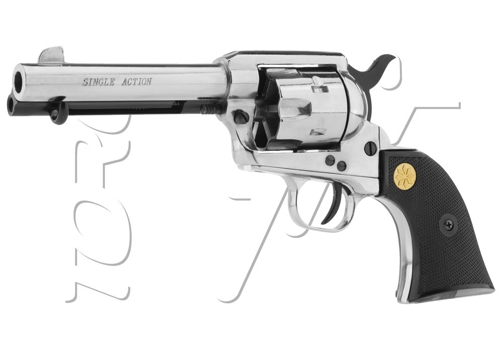 Revolver alarme 380/9mm RK SINGLE ACTION 4" 3/4 NICKEL 6 COUPS CHIAPPA