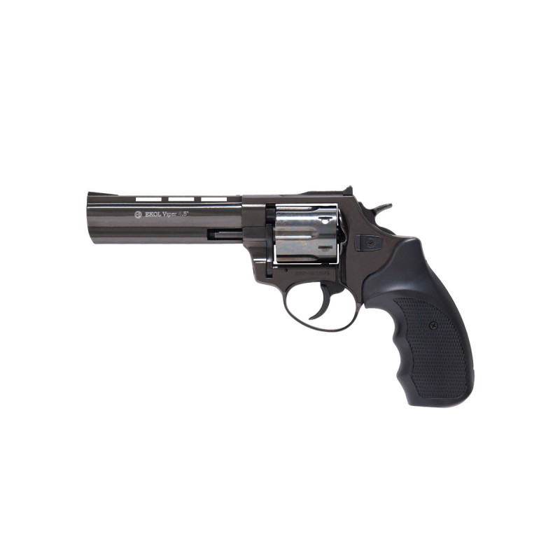 Revolver alarme 380/9mm RK SINGLE/DOUBLE ACTION 4.5" 6 COUPS EKOL BLACK