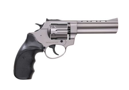 Revolver alarme 380/9mm RK SINGLE/DOUBLE ACTION 4.5" 6 COUPS EKOL SILVER