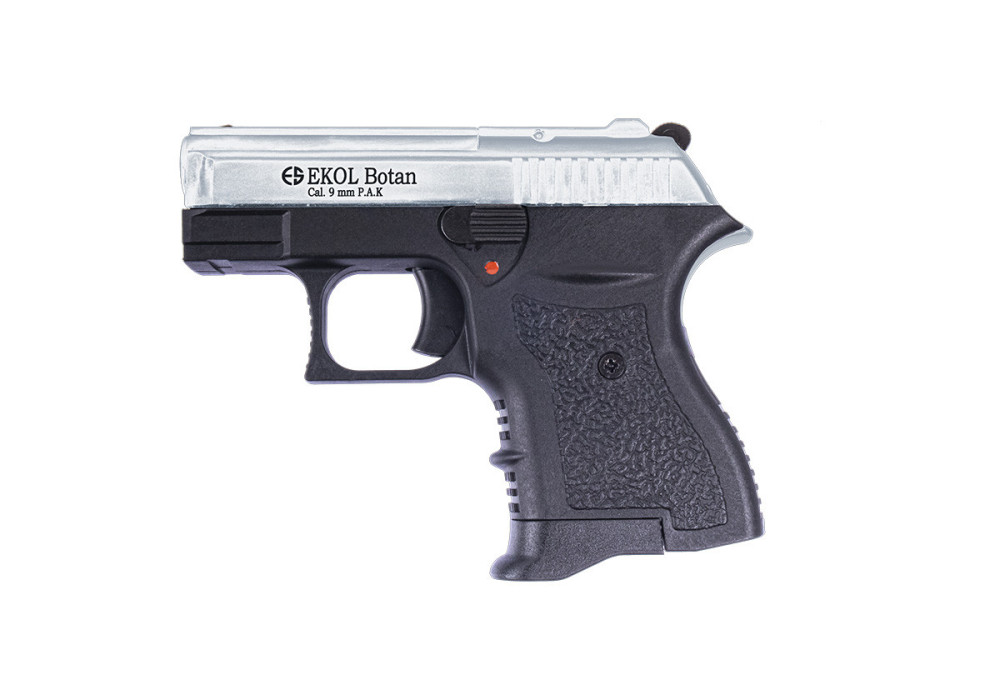 Pistolet Alarme 9mm PAK BOTAN BLACK SILVER 7 COUPS EKOL