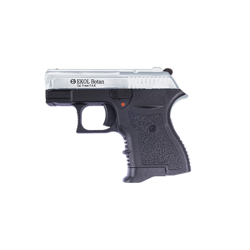 Pistolet Alarme 9mm PAK BOTAN BLACK SILVER 7 COUPS EKOL