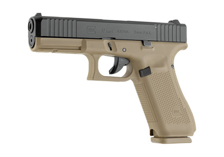 Pistolet Alarme 9mm PAK GLOCK 17 GEN5 17 COUPS BLACK TAN UMAREX + MALLETTE UMAREX