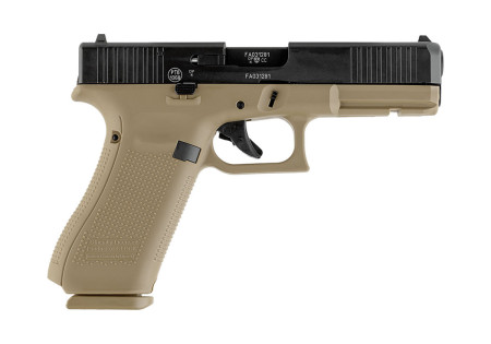 Pistolet Alarme 9mm PAK GLOCK 17 GEN5 17 COUPS BLACK TAN UMAREX + MALLETTE UMAREX