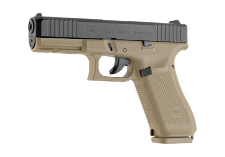 Pistolet Alarme 9mm PAK GLOCK 17 GEN5 FRENCH ARMY 17 COUPS EDITION LIMITEE UMAREX BLACK TAN + MALLETTE + GRIP