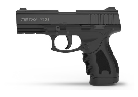 Pistolet Alarme 9mm PAK PT23 TOP FIRE (sortie des gaz sur le dessus) BLACK RETAY