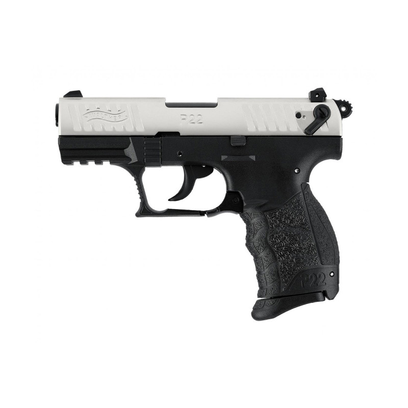 Pistolet Alarme 9mm PAK WALTHER P22Q BLACK NICKEL 7 COUPS UMAREX