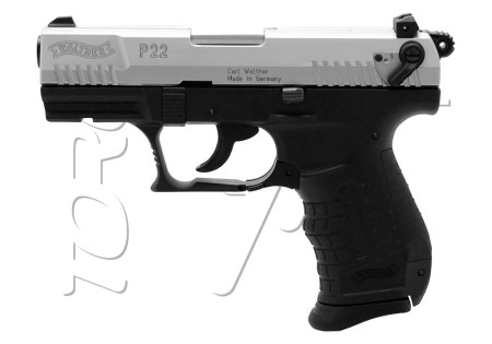 Pistolet Alarme 9mm PAK WALTHER P22 SILVER 7 COUPS UMAREX