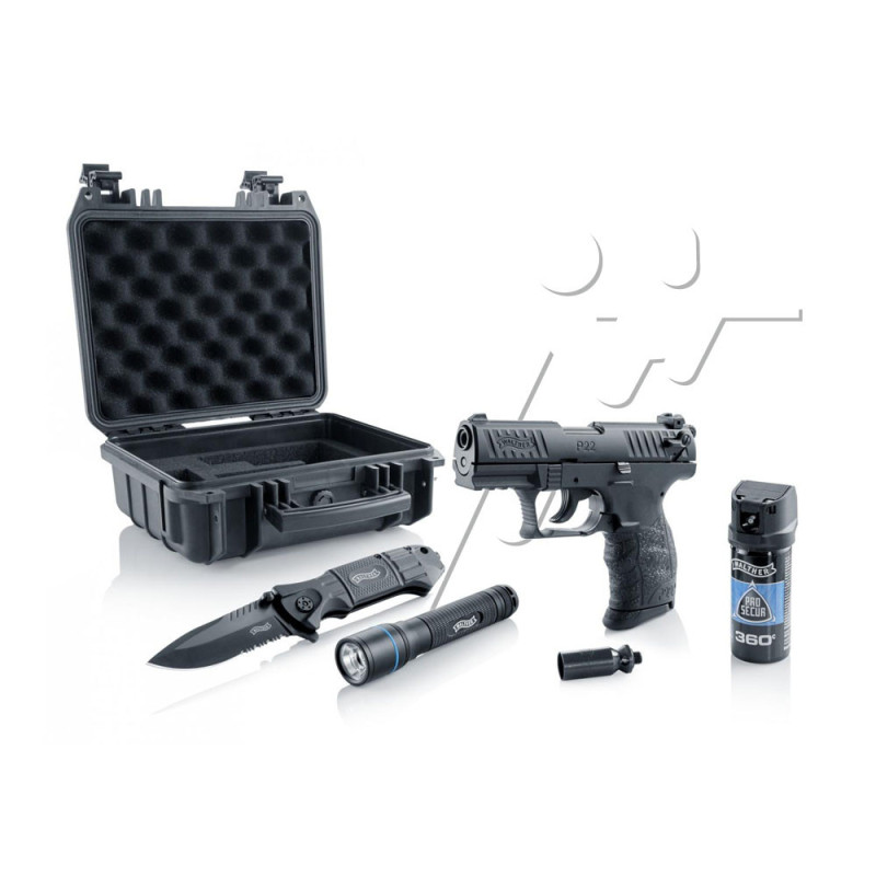 Kit Alarme 9mm PAK WALTHER P22 R2D BRONZE 7C + MALLETTE + ACCESSOIRES UMAREX