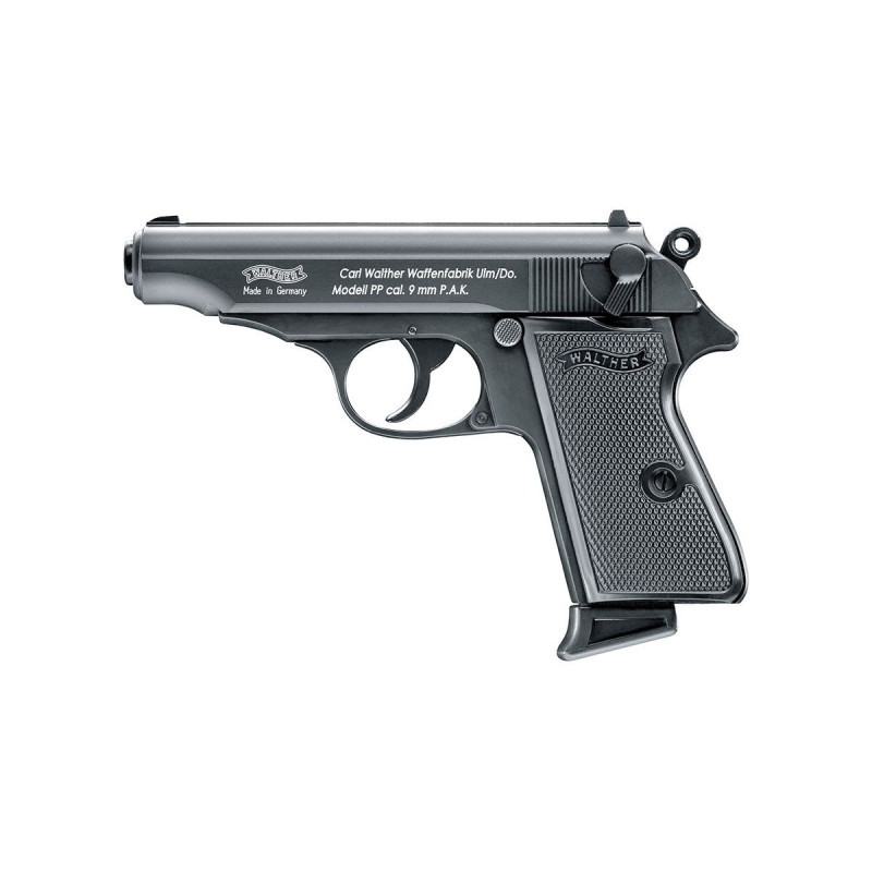 Pistolet Alarme 9mm PAK WALTHER PP BLACK 7 COUPS UMAREX