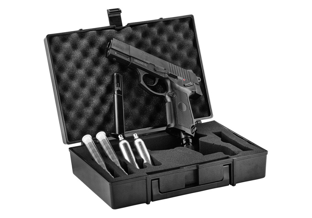 Pistolet DEFENSE CONCORDE DEFENDER TRAINER CALIBRE 0.50 CO2 BLACK 7.5 JOULES + MALLETTE + BILLES + CO2